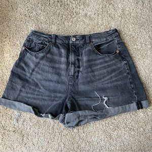 Black Wash American Eagle Shorts